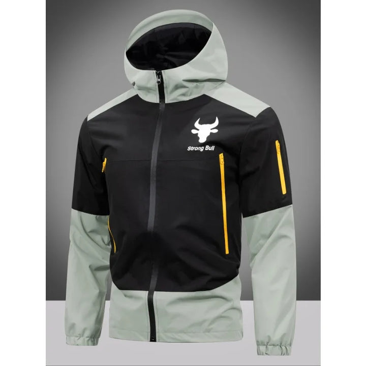 Herren Kapuzen Regen Jacke | Langarm