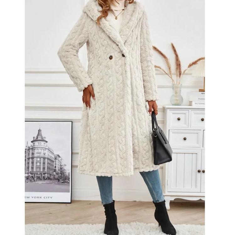 Fleece Jacke mit Kapuze für Damen | Warm