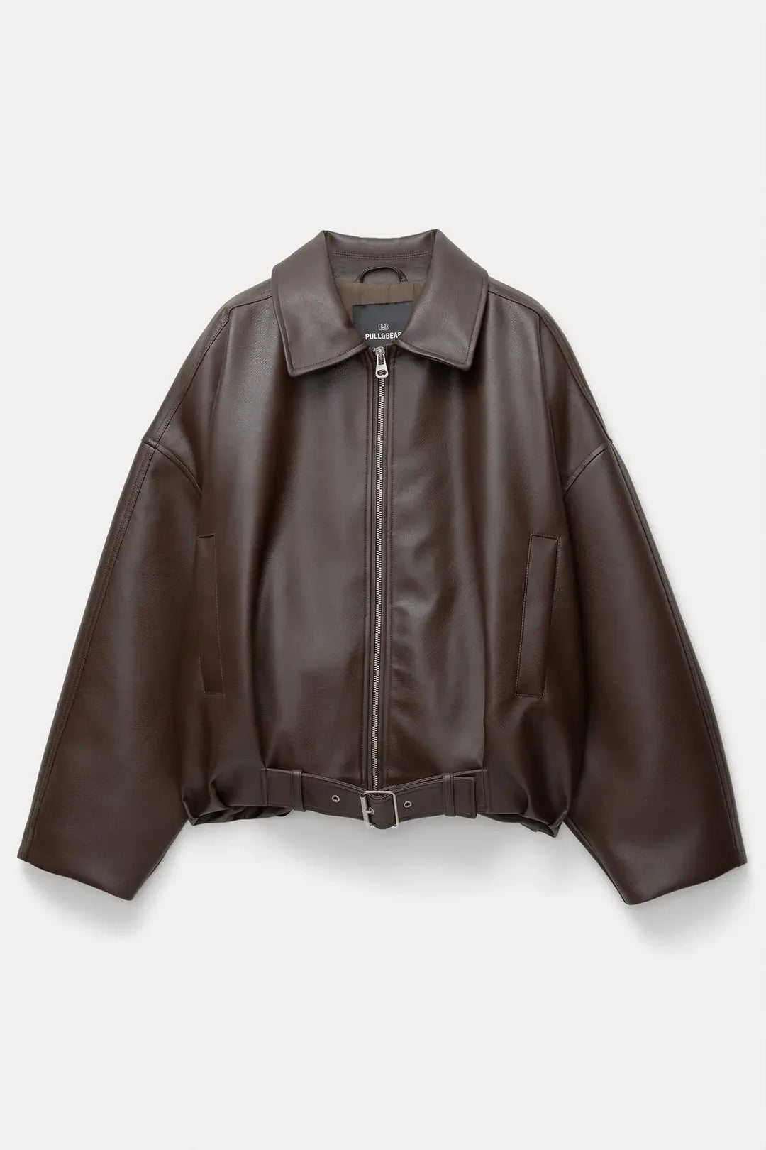 Damen Lässige Herbst-Motorradjacke | Reißverschluss