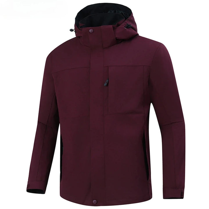 Regenjacke mit Kapuze für Herren | Mit Reißverschluss