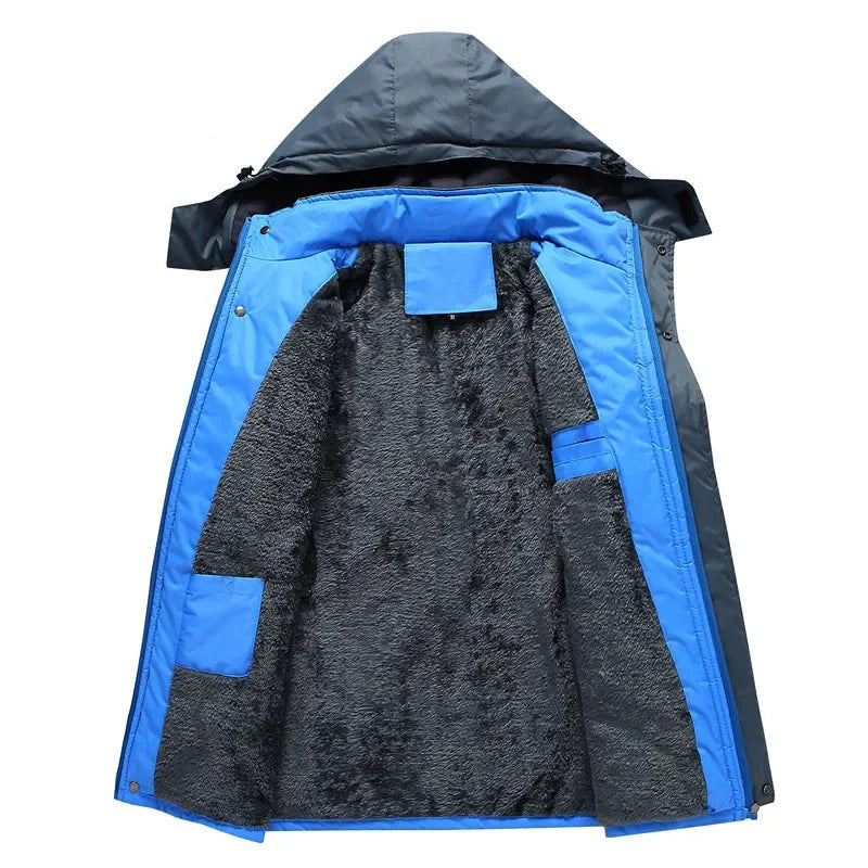 Ski Jacke mit Fleecefutter für Herren | Kapuzen