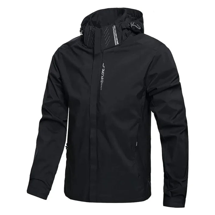 Herren Winddichte Softshell Jacke mit Kapuze für Outdoor | Vielseitig