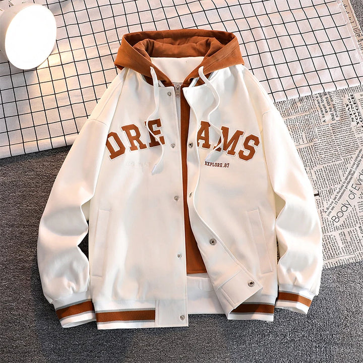 Coole College Jacke für Herren | Mit Kapuze
