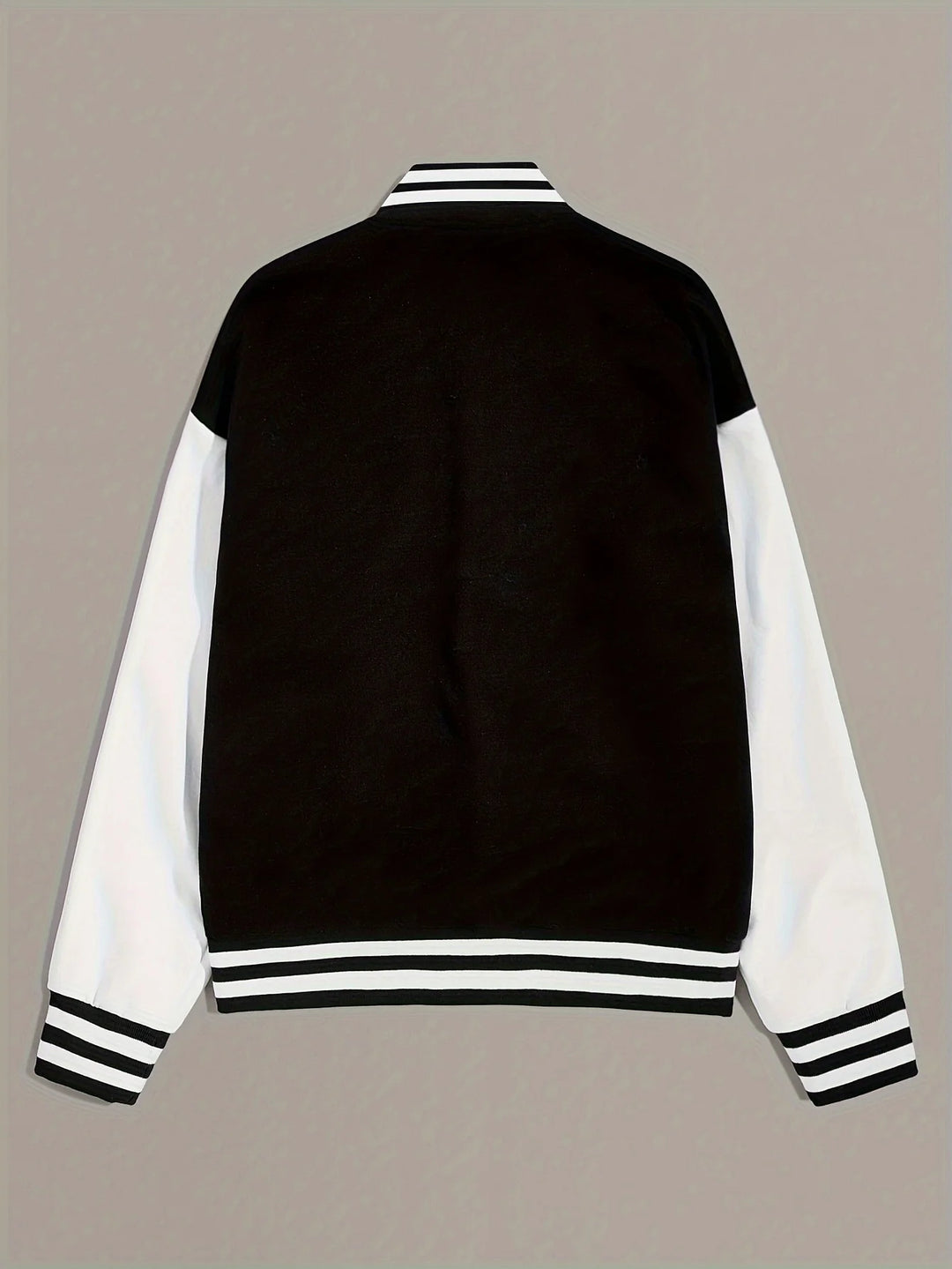 Damen College jacke mit Rippstrickärmeln | Knopfleiste