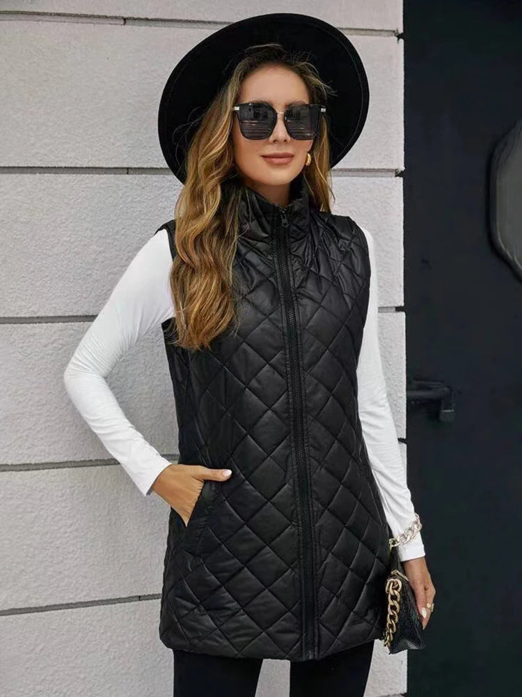 Damen Winter Warm Pufferweste | Ärmellos