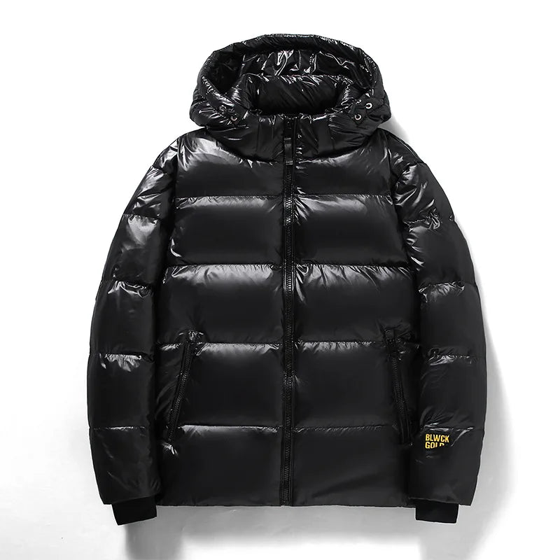 Herren Winter Daunen Jacke | Mit Kapuze