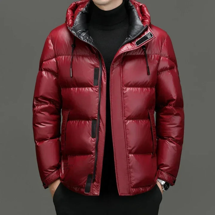 Herren Winter Daunen Jacke mit Kapuze | Kalt