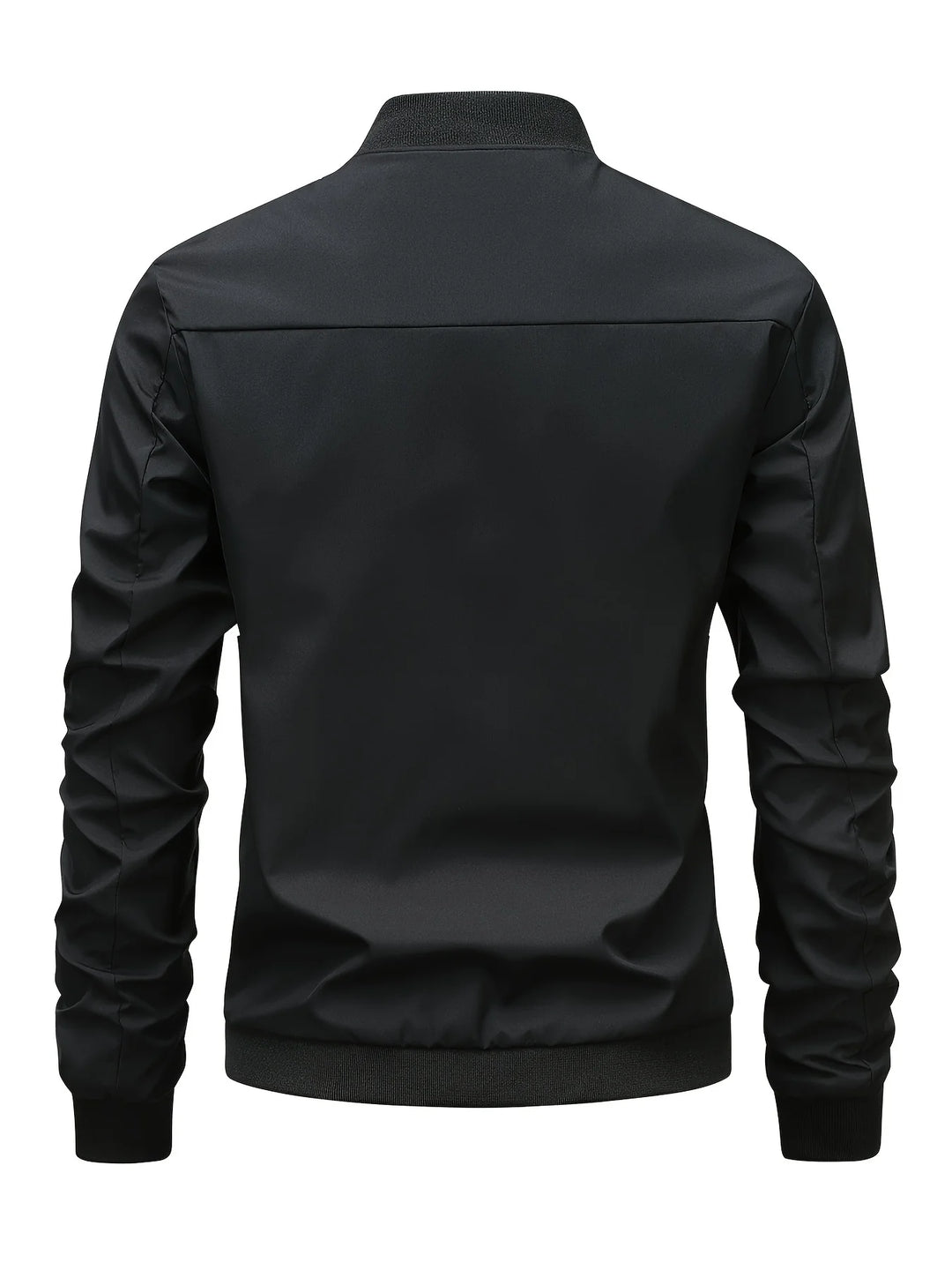 Herren übergangsjacke mit Stehkragen und Reißverschluss | Langarm