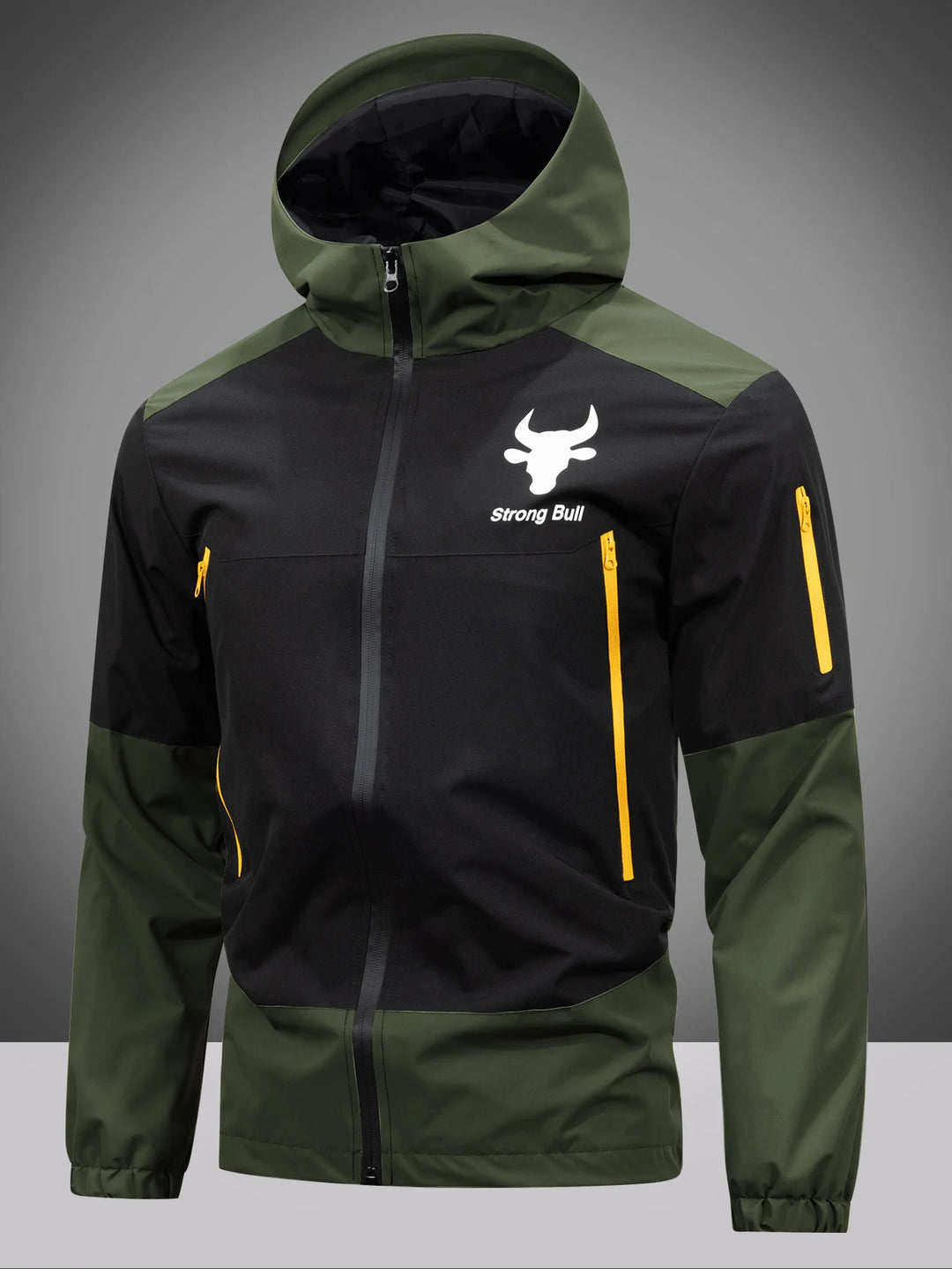 Herren Kapuzen Regen Jacke | Langarm