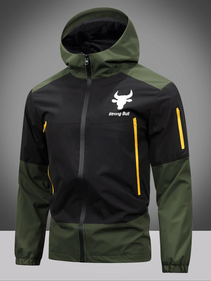 Herren Kapuzen Regen Jacke | Langarm