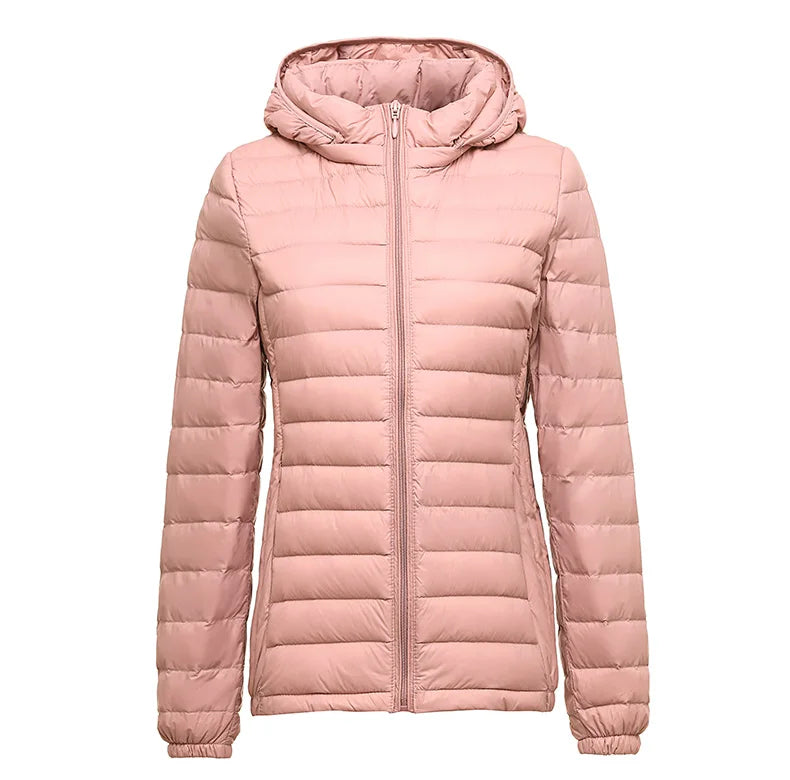 Daunen Jacke mit Kapuze für Damen | Lang