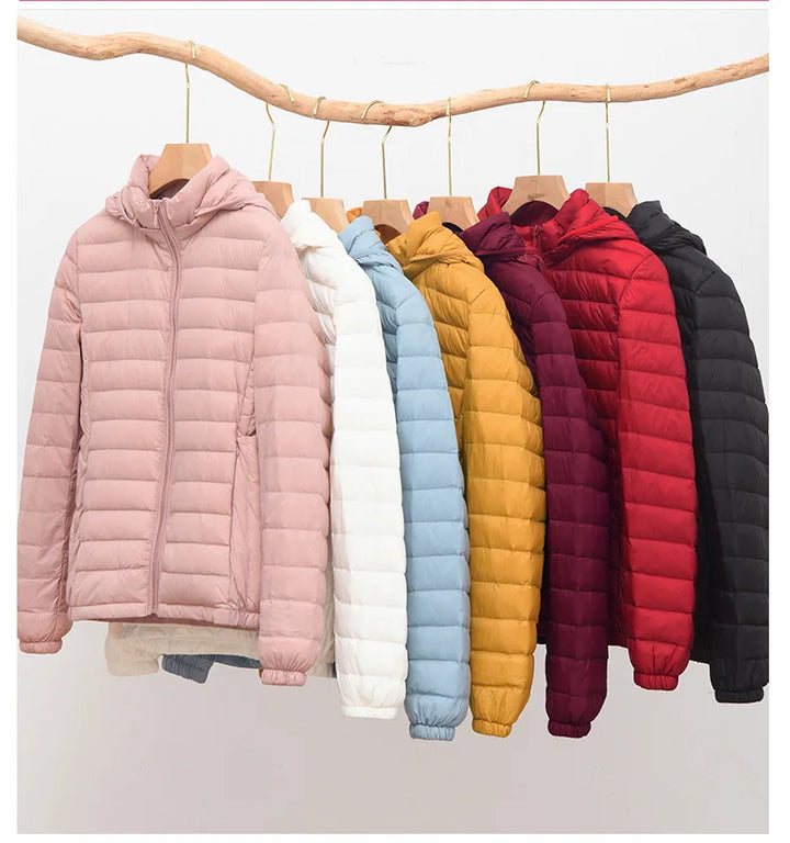 Daunen Jacke mit Kapuze für Damen | Lang