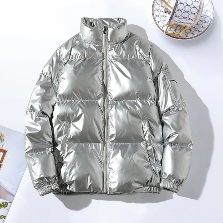 Glänzende Daunen Jacke für Herren | Warm