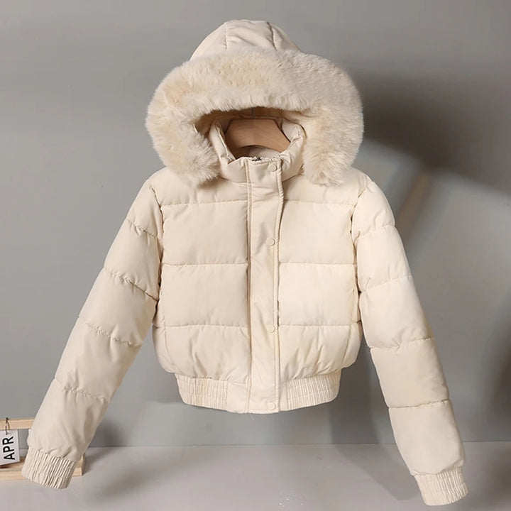Damen Winter Kapuzen Pufferjacke | Warme