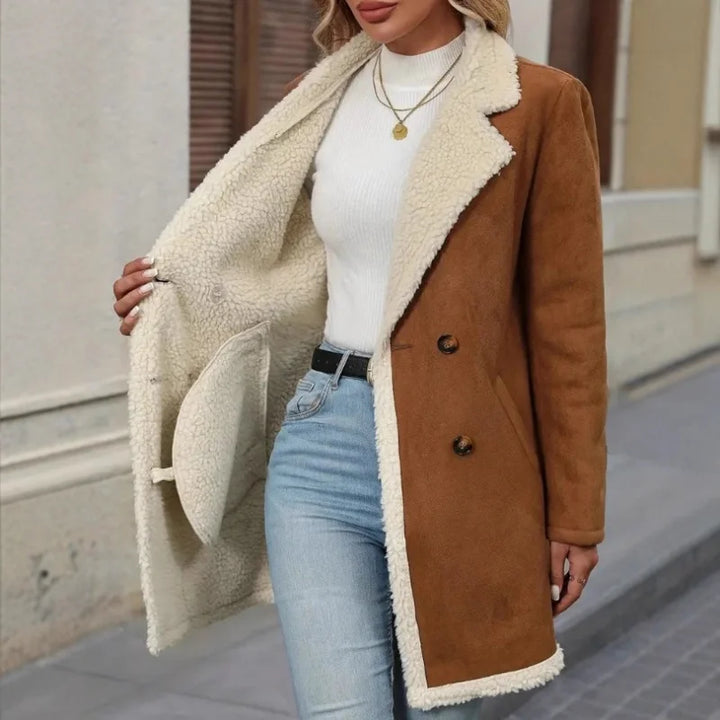Damen Lange Warme Trench Coat | Winter
