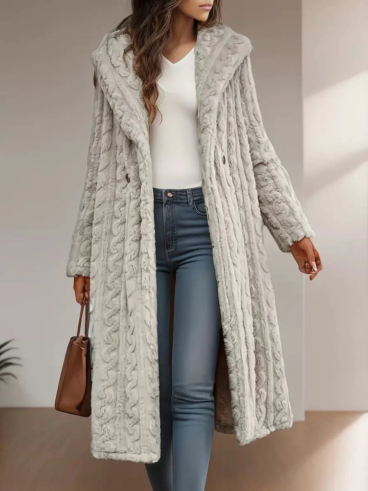 Fleece Jacke mit Kapuze für Damen | Warm