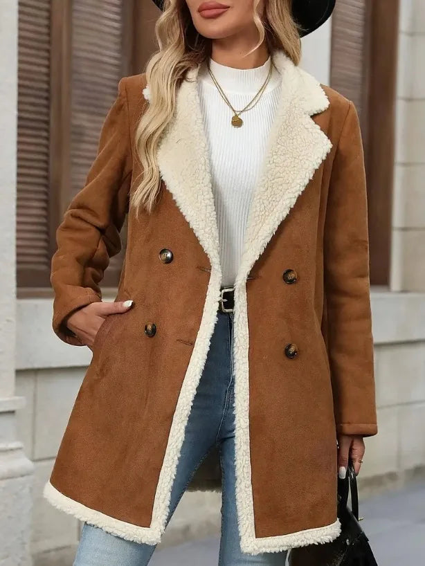 Damen Lange Warme Trench Coat | Winter
