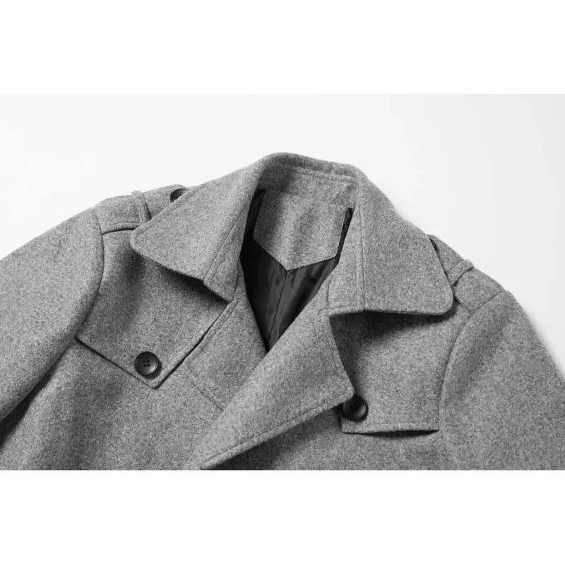 Herren-Trench Coat mit doppelter Knopfleiste | Gürtel