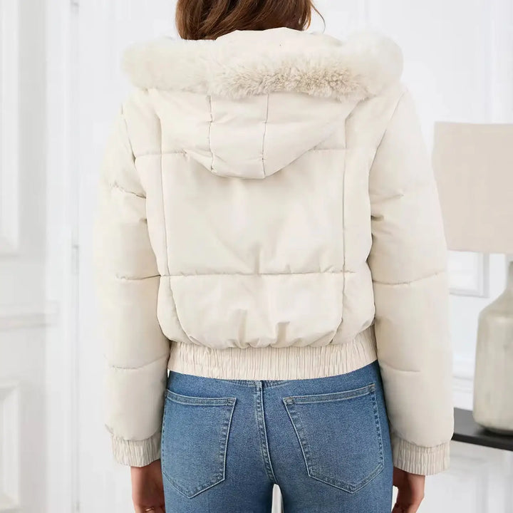 Damen Winter Kapuzen Pufferjacke | Warme