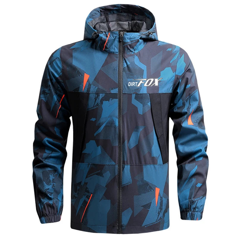 Regenjacke mit Kapuze für Herren | Für Radfahrer