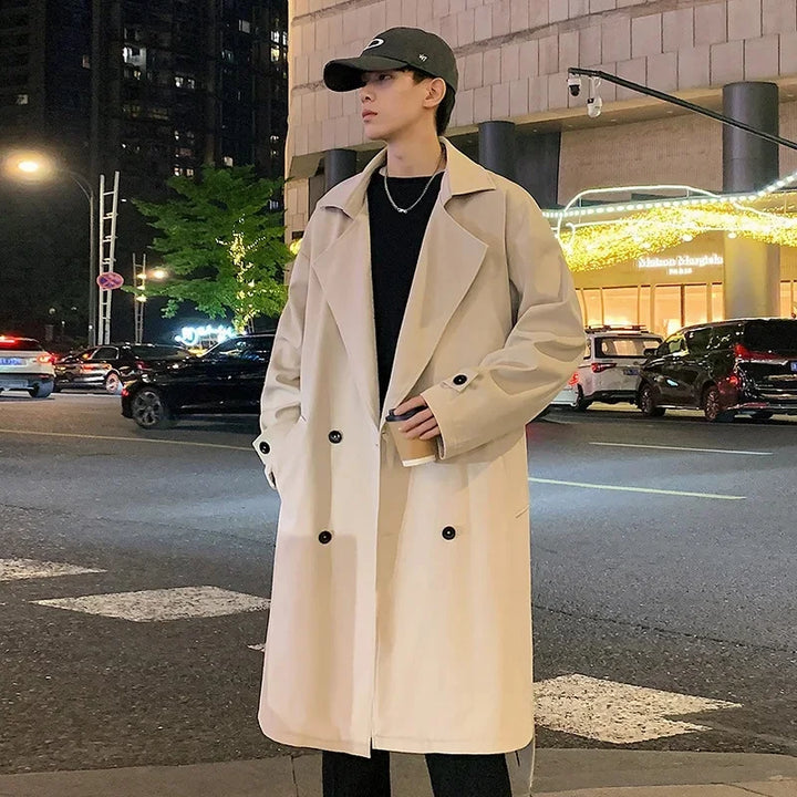 Herren Langer Trench Coat | Lange Ärmel