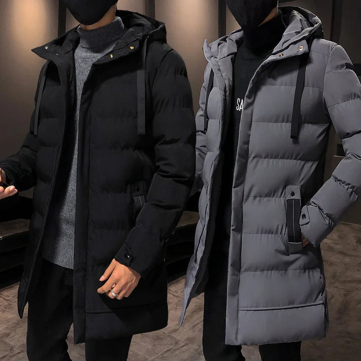 Parka Herren Lang Warm Mantel | Kapuzen