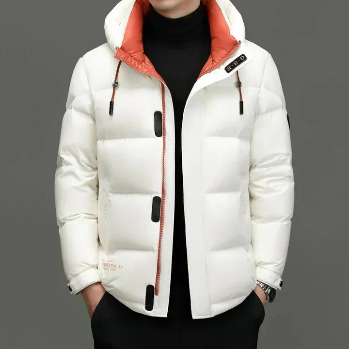 Herren Winter Daunen Jacke mit Kapuze | Kalt