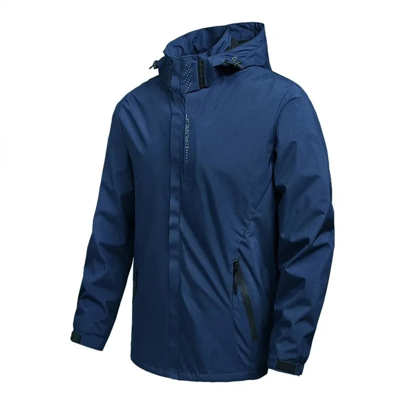 Herren Winddichte Softshell Jacke mit Kapuze für Outdoor | Vielseitig