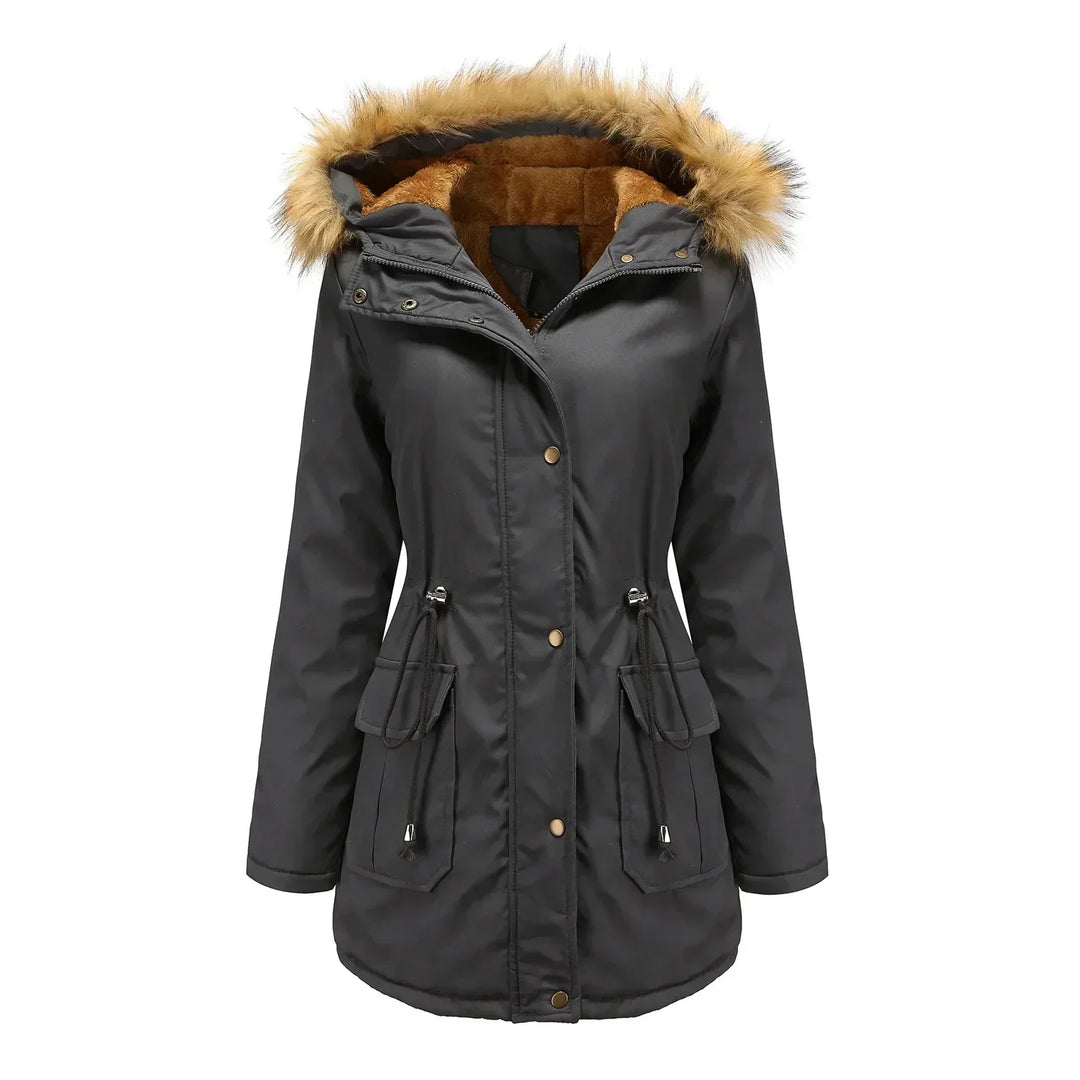 Parka Damen mit Kapuze und schmaler Passform | Retro