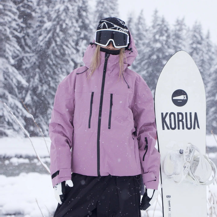 Zeitlos Ski jacke mit Kapuze für Damen und Herren | Vielseitig