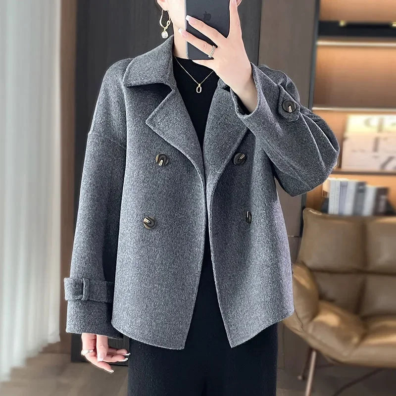 Damen Woll Jacke | Locker geschnitte