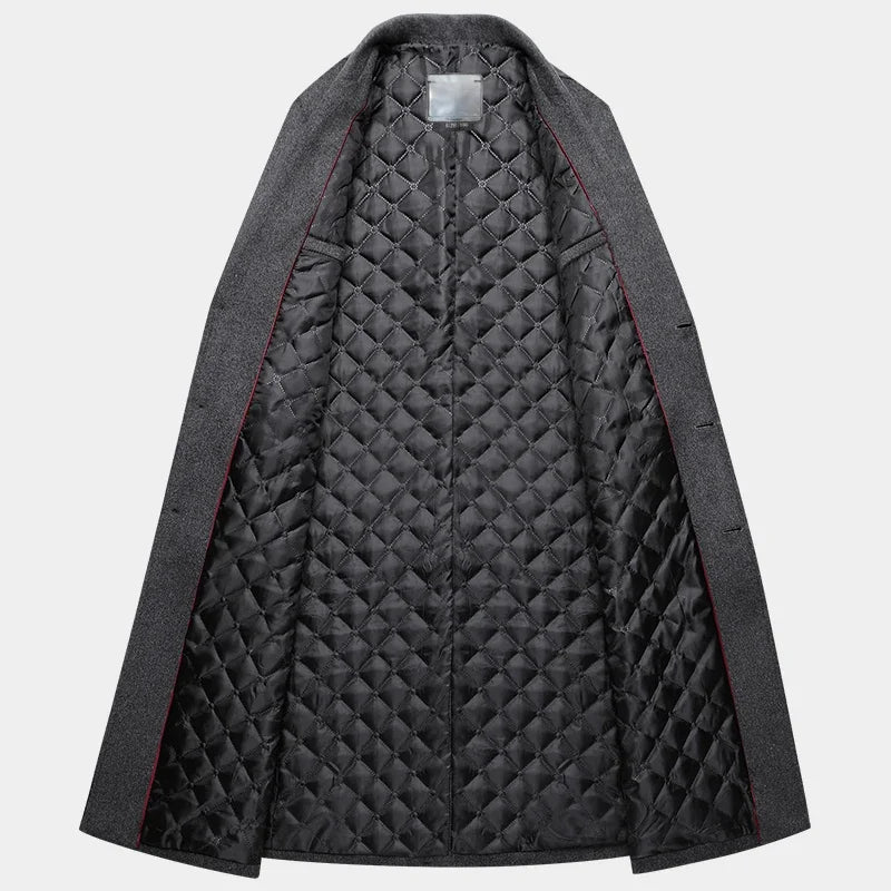 Lange Woll Jacke für Herren | Übermantel