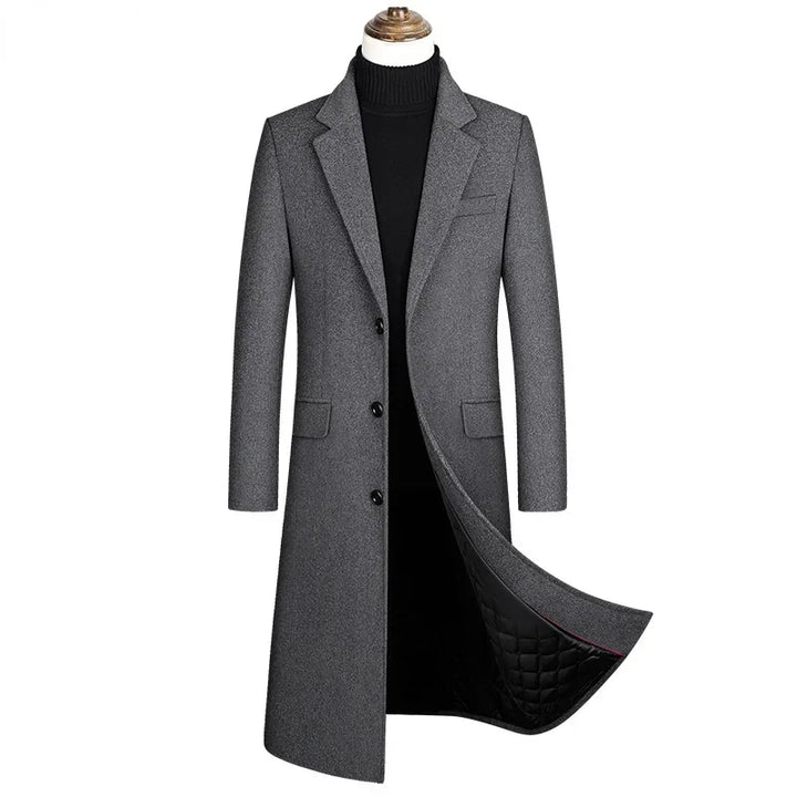 Lange Woll Jacke für Herren | Übermantel