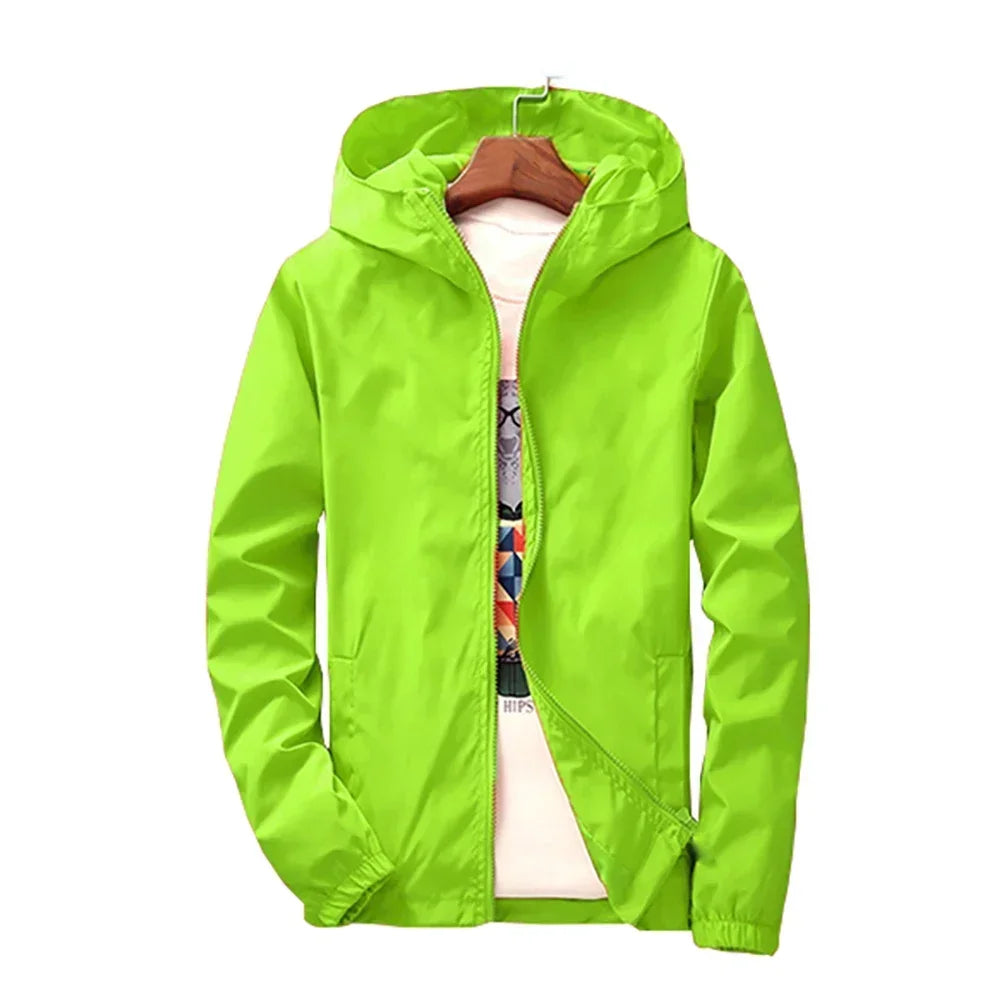 Unisex Kapuze Im Freien Windjacke | Reißverschluss