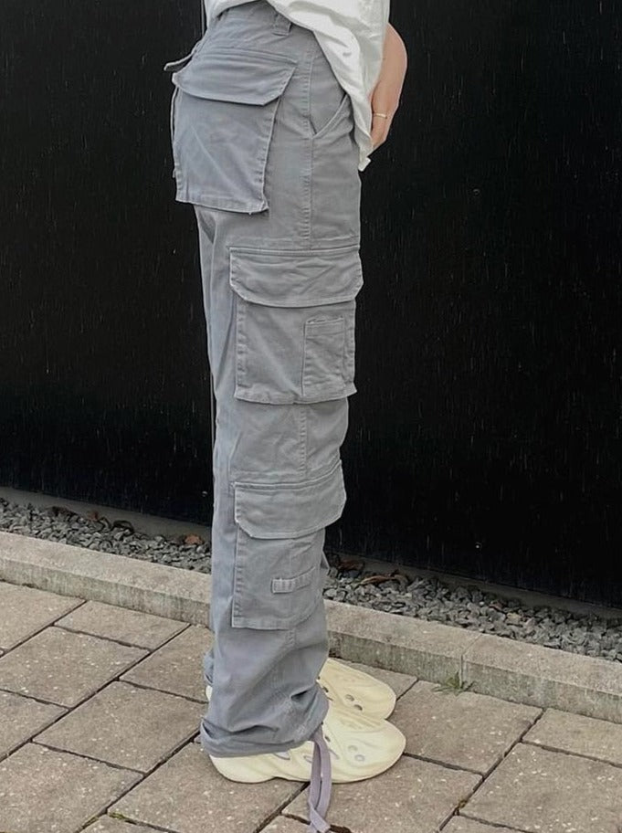 Cargohosen mit weitem bein für frauen