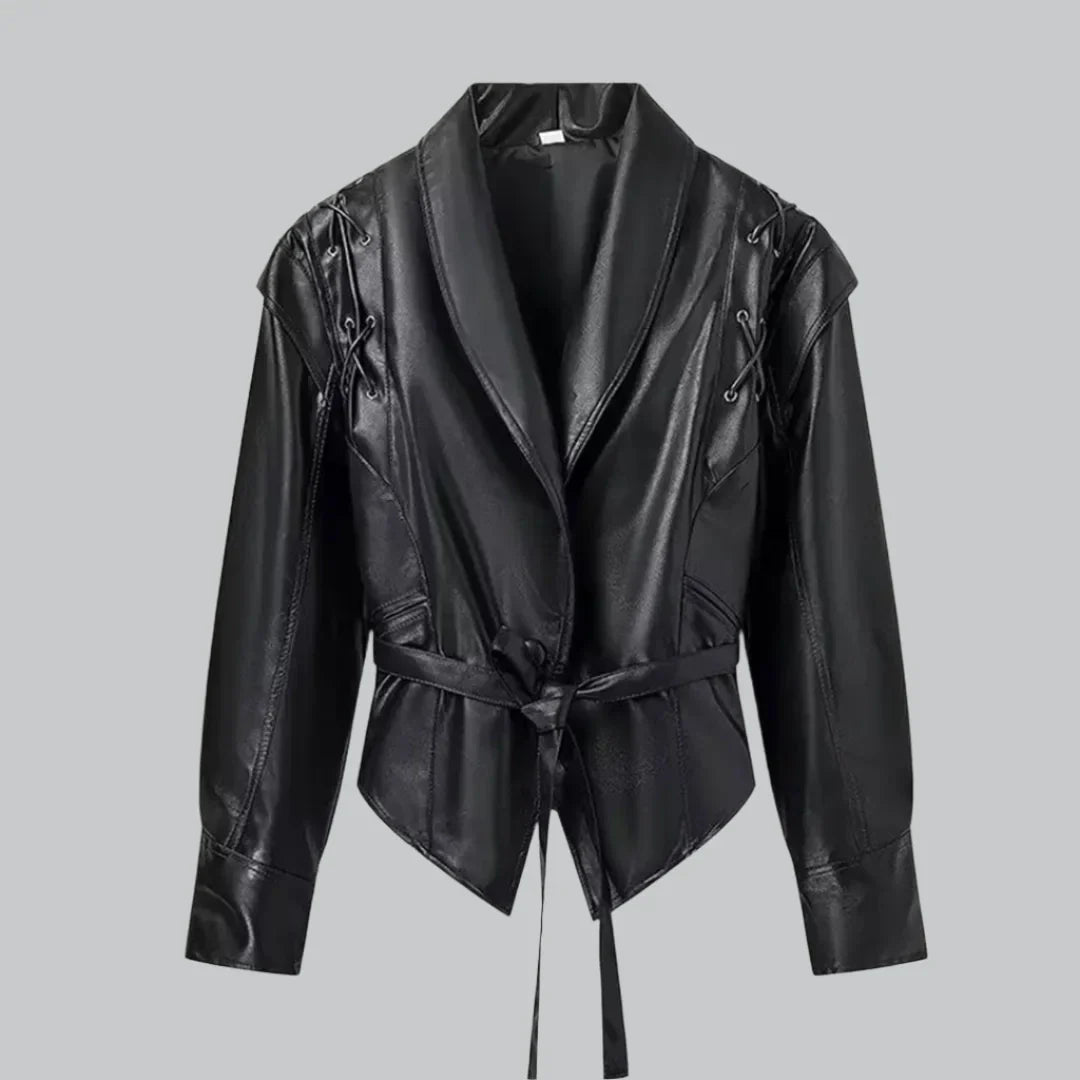 Damen Stilvolle jacke mit Krawatte | Elegante