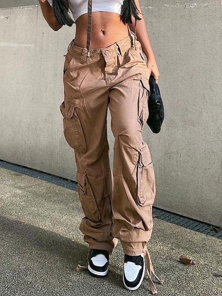Cargohosen mit weitem bein für frauen