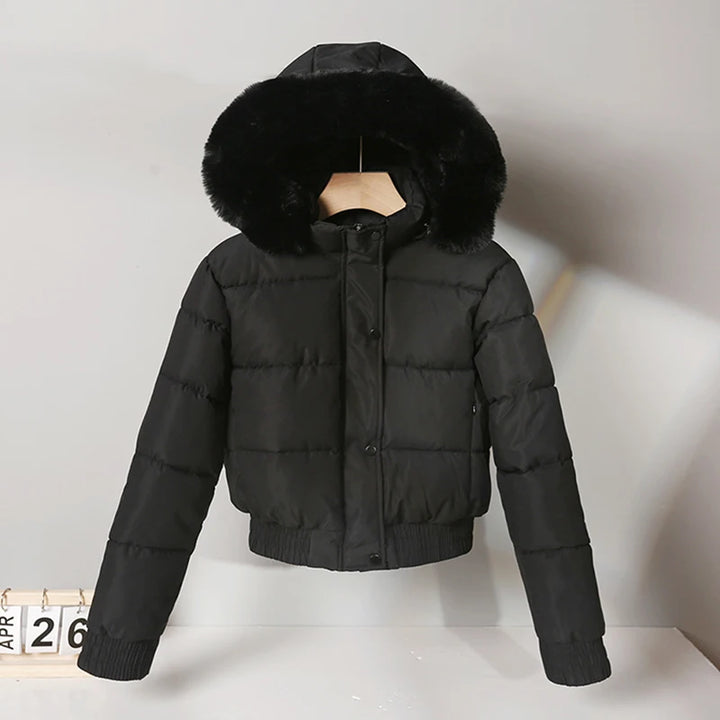 Damen Winter Kapuzen Pufferjacke | Warme