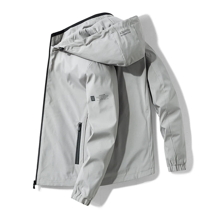 Herren Im Freien Windjacke mit Reißverschluss | Kapuze
