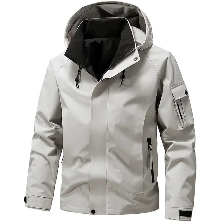 Regenjacke mit Kapuze für Herren | Gefüttert