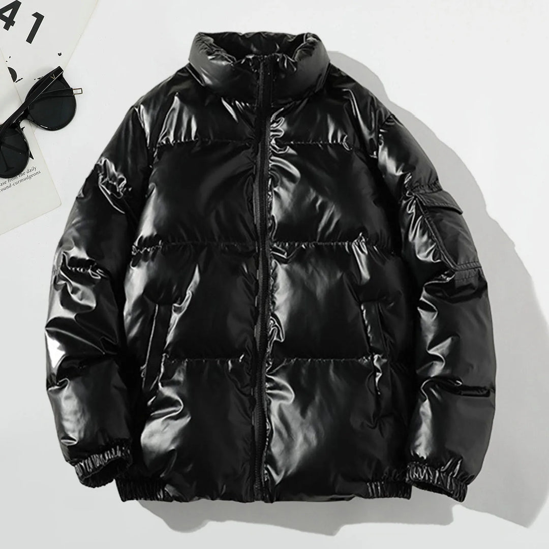 Glänzende Daunen Jacke für Herren | Warm