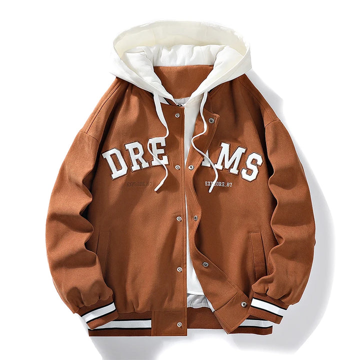 Coole College Jacke für Herren | Mit Kapuze