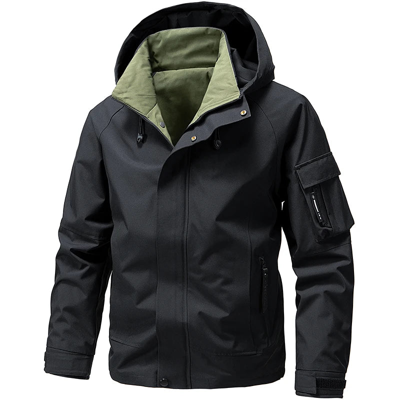 Softshell Skijacke mit Kapuze für Herren | Winddicht