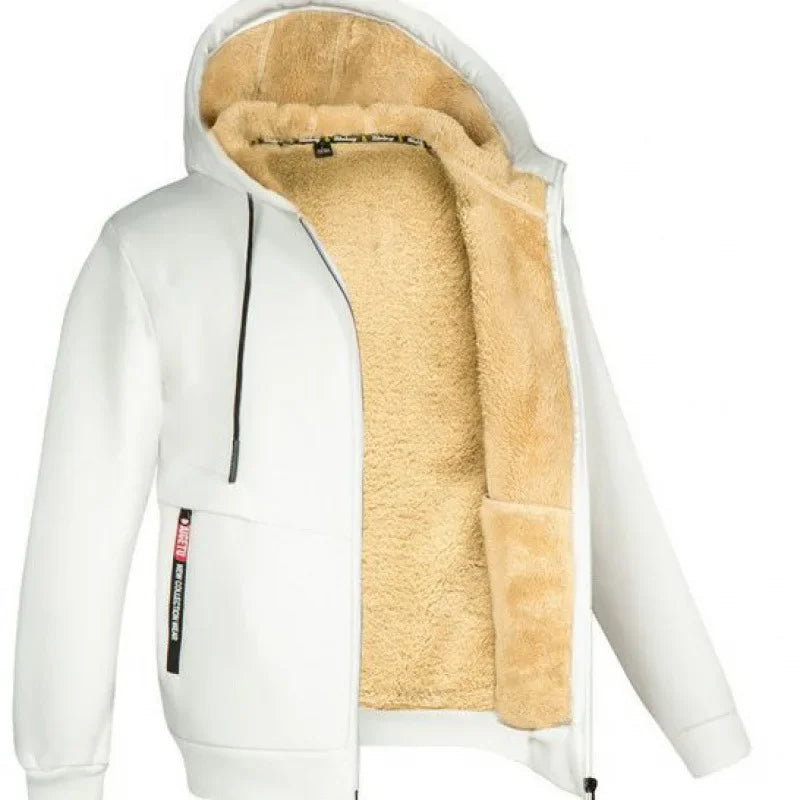 Gefütterte Fleece Steppjacke für Herren | Warme