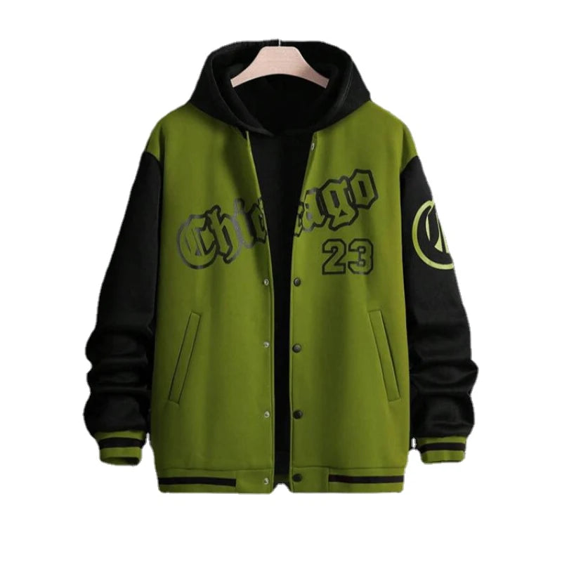 Lässige College Jacke für Herren | Schaltfläche