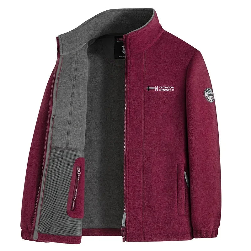 Fleece Jacke mit Kapuze für Herren | Mit Futter