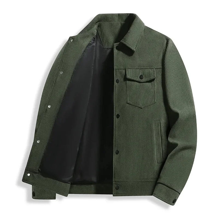 Herren-Langarmjacke mit Knopfleiste | Lässig