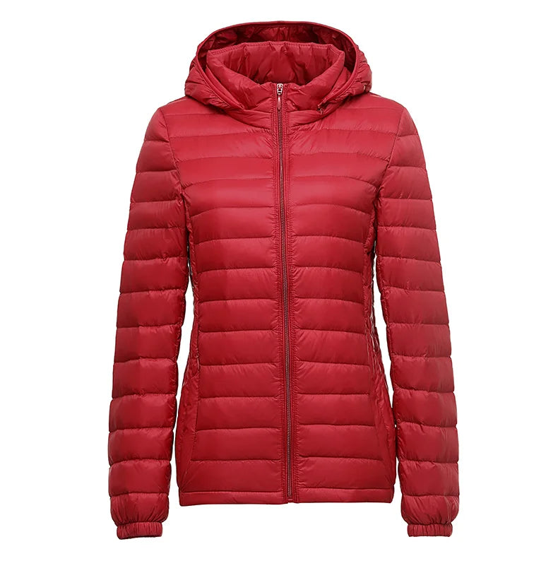 Daunen Jacke mit Kapuze für Damen | Lang