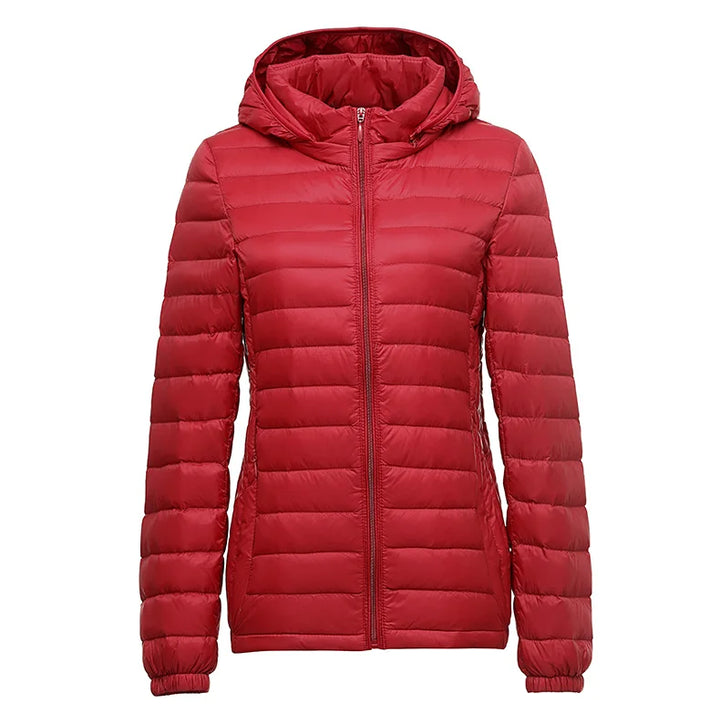 Daunen Jacke mit Kapuze für Damen | Lang