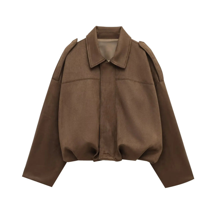 Damen Kurze Trendy Herbstjacke für Damen | Übergroß